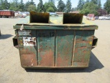 WASTE SYSTEM DUMPSTER W/ (2) PORT HOLES 72''X65''X50''