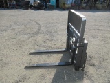 2022 SKID STEER FORK ATTACHMENT W/ SIDE SHIFT & 48'' FORKS (UNUSED)