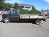 1990 FORD E-350 FLATBED TRUCK