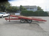 1976 ZIEMAN 18' TILT DECK EQUIPMENT TRAILER