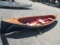 VINTAGE WOODEN CANOE W/ (2) OARS