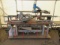 SPEED CUT SSA-17 RADIAL ARM SAW & CUTTING SYSTEM W/ CONVEYORS, 16'' BLADE COMPRESSED AIR HOOKUPS,