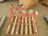 (2) RIDGID ROLLER PIPE STANDS