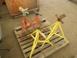 (2) RIDGID PIPE STANDS & (2) SUMNER PIPE STANDS