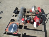 CHOP SAW BLADES, HYDRAULIC JACK, ELECTRIC SHAKE, TOW HITCH PIPE BENDER