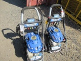 (2) SUBARU EA190V POWERSTROKE GAS OR ELECTRIC START PRESSURE WASHERS, 2.4GPM, W/ HOSE, SPRAY NOZZLE,