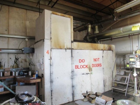 VANRADEN 8'2'' X 14' X 8'2'' OVEN W/RACKING (BUYER IS RESPONSIBLE FOR ANY RIGGING REQUIRED TO
