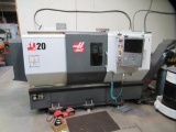 2013 HAAS ST-20 CNC LATHE, 195-260V, 3 PHASE, HENNIG CHIP CONVEYOR, SERIAL # 3096518