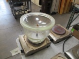 (2) ELECTRIC HEATING PLATES W/PYREX BOWL