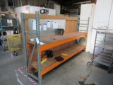 PALLET RACKING - (2) 24'' X 72'' UPRIGHTS & (4) 10' CROSS ARMS
