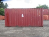 20' HIGH CUBE SHIPPING CONTAINER W/FORK POCKETS