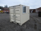 2022 8' SHIPPING CONTAINER W/ SIDE DOOR & WINDOW