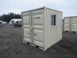 2022 9' SHIPPING CONTAINER W/ SIDE DOOR & WINDOW