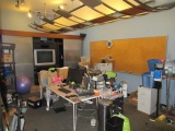 CONTENTS OF ROOM - ASSORTED DESKS, CHAIRS, PRINTERS, OFFICE SUPPLIES
