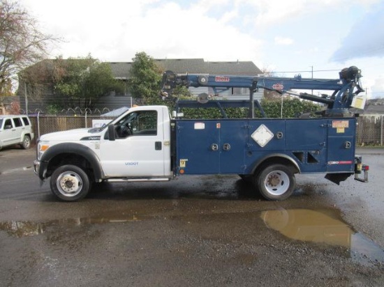 ***PULLED - NO TITLE***2014 FORD F-550 4X4 IMT 6000LB CRANE TRUCK