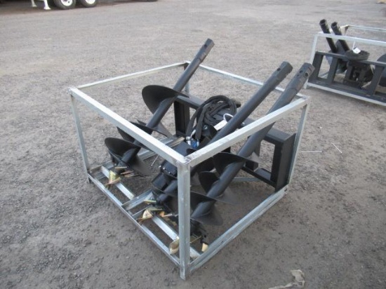 2022 GREATBEAR SKID STEER AUGER ATTACHMENT W/ BITS
