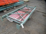 PALLET RACKING, (2) 8' UPRIGHTS & (8) 6' CROSSARMS