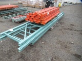 PALLET RACKING (4) 15' UPRIGHTS & (23) 8' CROSSARMS