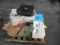 HAIER AC UNIT, (2) BOXES OF TRUCK & SUV CHAINS, BOX FAN, KITCHEN SINK, LINCOLN ELECTRIC WELDER, TENT