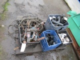 ASSORTED PIPE FITTINGS/ELECTRICAL WIRE/POWER NAIL GUNS