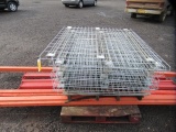 PALLET RACK WIRE DECKING & (6) ASSORTED CROSSARMS