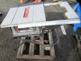 PORTER CABLE TABLE SAW W/ WHEELED STAND