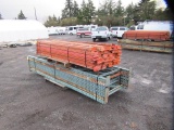 PALLET RACKING APPROX (48) 106'' CROSSARMS, APPROX (8) 12' UPRIGHTS