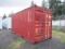 20' HIGH CUBE SHIPPING CONTAINER W/ FORK POCKETS