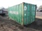 20' SHIPPING CONTAINER W/ FORK POCKETS