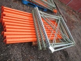 PALLET RACKING - (5) 4' UPRIGHTS & (12) 8' CROSSARMS