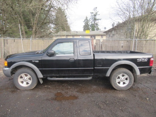 2002 FORD RANGER XLT 4X4 EXTENDED CAB