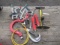 ASSORTED PIPE CUTTERS, KNOCKOUT PUNCH & AIR PUMP