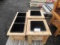 (2) SINGLE POT CEDAR PLANTER BOXES & (1) 3-POT CEDAR PLANTER BOX
