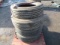 (2) DYNATRAC RA200 275/70R22.5 TIRES, & (2) BRIDGESTONE 275/70R27.5 TIRES