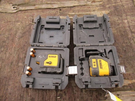 (2) ASSORTED DEWALT LASER LEVELS W/ CASES