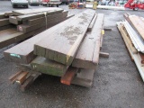 ASSORTED SIZE & LENGTH WOOD BEAMS