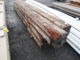 (10) APPROX 12' WOOD BEAMS