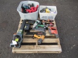 ASSORTED POWER TOOLS, LEAF BLOWER, & BATTERY CHARGERS