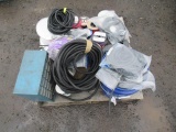 ASSORTED WIRE/FLEXBRAID COVERING/ELECTRICAL CONNECTORS