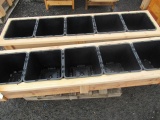 (2) 5-POT CEDAR PLANTER BOXES