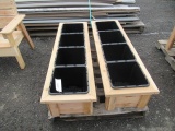 (2) 4-POT CEDAR PLANTER BOXES