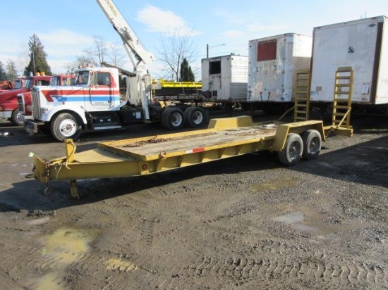 1999 TOWMASTER 7' X 23' TANDEM AXLE EQUIPMENT TRAILER