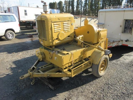 FMC 755-7 TRAILER MOUNTED WATER PUMP, 6 CYL GAS, *NON-TITLED UNIT