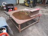 64'' X 64'' METAL TABLE