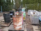 (8) PALLETS OF CHEMICALS, BARRELS, & 5GAL PALES