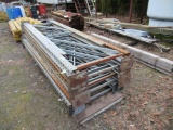 LOT OF 10'' PALLET RACKING UPRIGHTS