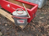 WOODEN FIRE TOOLBOX W/ AIR COOLED TANK
