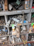 CONTENTS OF CABINET - ELECTRICAL FITTINGS, PINTLE HITCHES, TOOLS