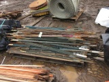 ASSORTED T-POSTS & REBAR