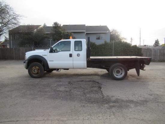 2007 FORD F-450 4X4 FLATBED